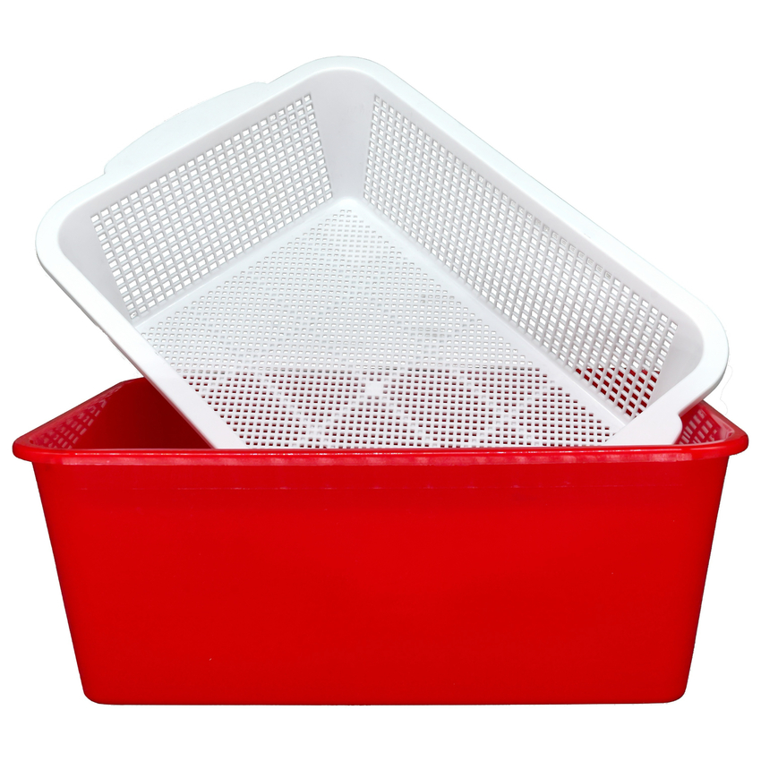 Форма для сыра прямоугольная (с дренажным контейнером), 27х19х8,5 см Форма для сыра прямоугольная (с дренажным контейнером), 27х19х8,5 см